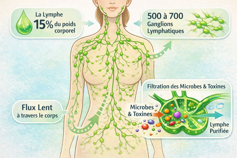 Le massage minceur travaille sur le circuit lymphatique | Soobloom à Véretz
